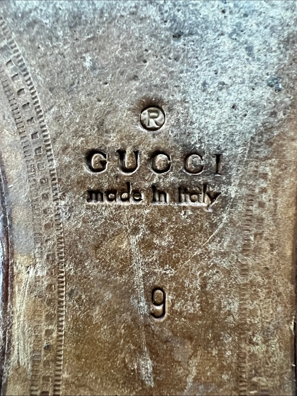 Gucci Burgundy Leather Horsebit Loafers with Gold Hardware size 9